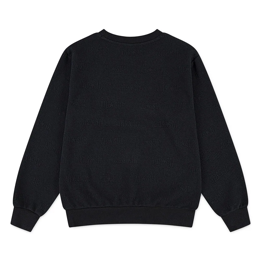 Converse Novelty Logo Texture Crew Sweatshirt Converse Novelty Logo Texture Crew Sweatshirt