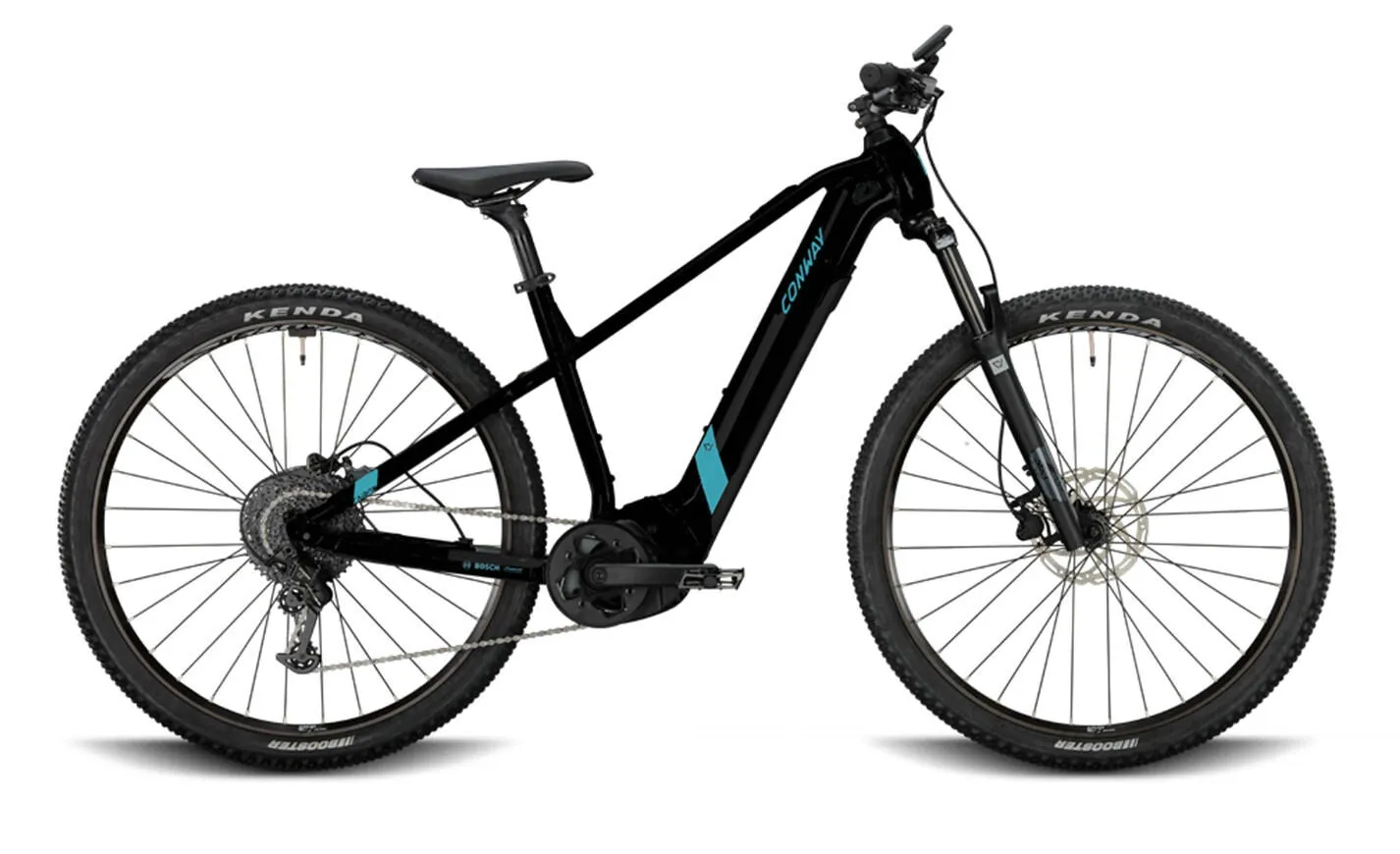 Conway Cairon S 2.0 500 black metallic matt / turquoise metallic 29" 500 Wh Diamant, Schwarz, 45cm Conway Cairon S 2.0 500 black metallic matt / turquoise metallic 29" 500 Wh Diamant, Schwarz, 45cm