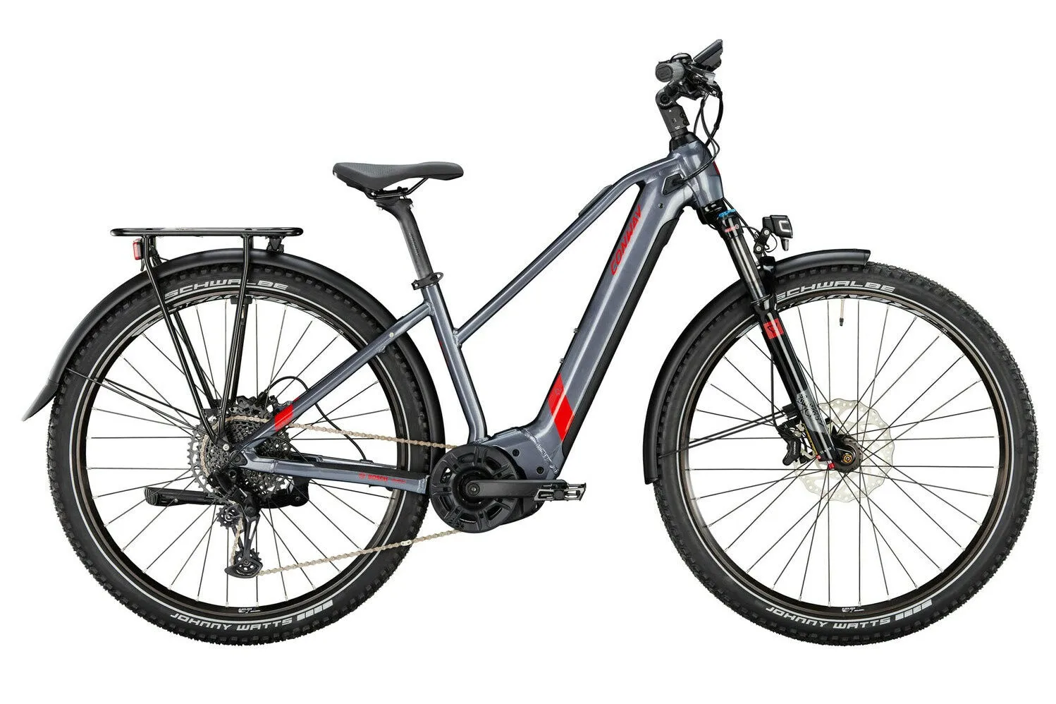 Conway Cairon SUV 5.0 shadowgrey metallic / red metallic 29" 750 Wh Trapez, Hersteller-shadowgrey metallic / red metallic, 45cm Conway Cairon SUV 5.0 shadowgrey metallic / red metallic 29" 750 Wh Trapez, Hersteller-shadowgrey metallic / red metallic, 45cm
