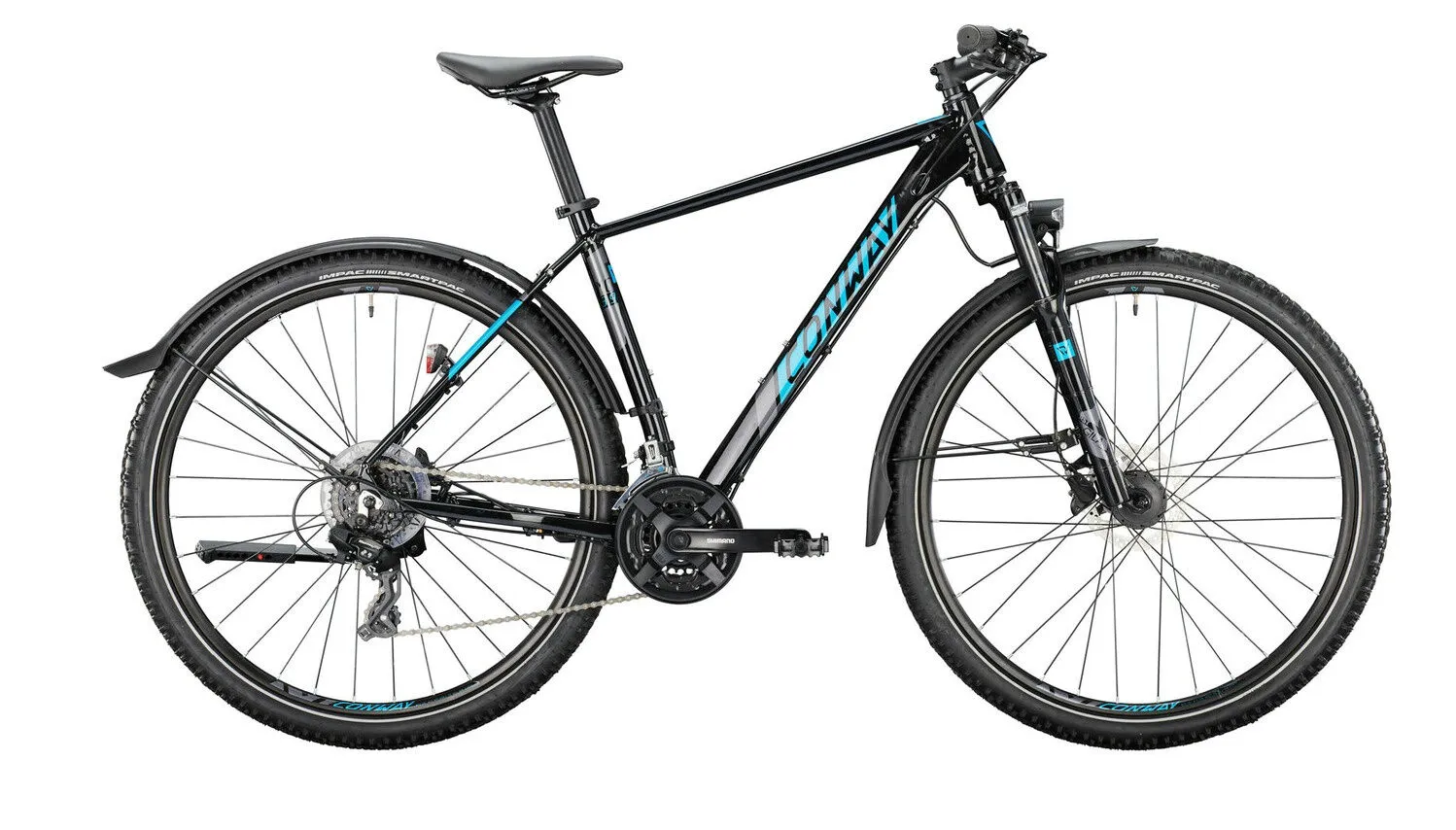 Conway MC 3.9 black metallic / turquoise metallic 2024 29" Diamant, Schwarz, 41cm Conway MC 3.9 black metallic / turquoise metallic 2024 29" Diamant, Schwarz, 41cm