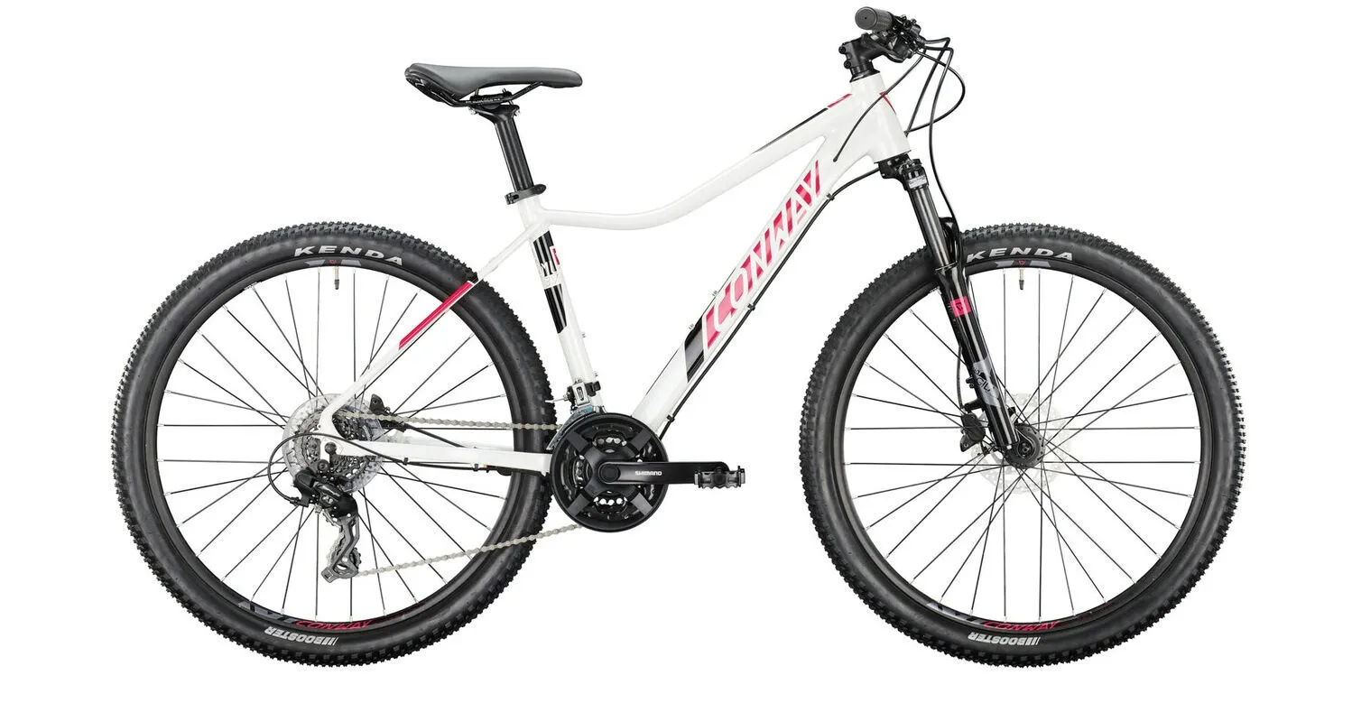 Conway ML 3.7 pearlwhite / pink metallic 27,5" Diamant, Hersteller-pearlwhite / pink metallic, 36cm