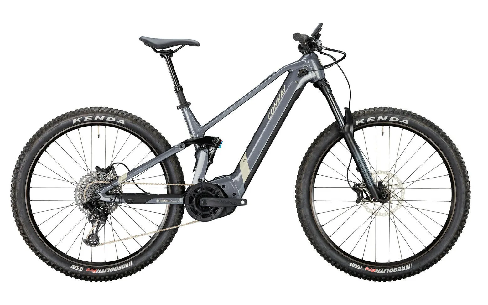 Conway Xyron S 2.9 shadowgrey metallic / desert matt 29" 625 Wh Diamant, Grau, 46cm
