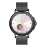 Cool Metal Silicone Dover Smartwatch, Black