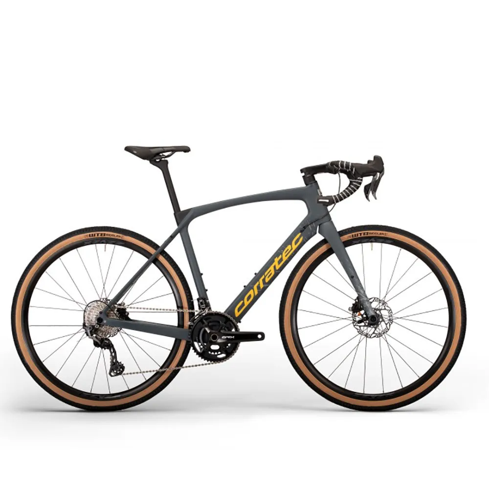 Corratec Allroad C2 Grx 2023 Gravelbike, Grey / yellow Corratec Allroad C2 Grx 2023 Gravelbike, Grey / yellow