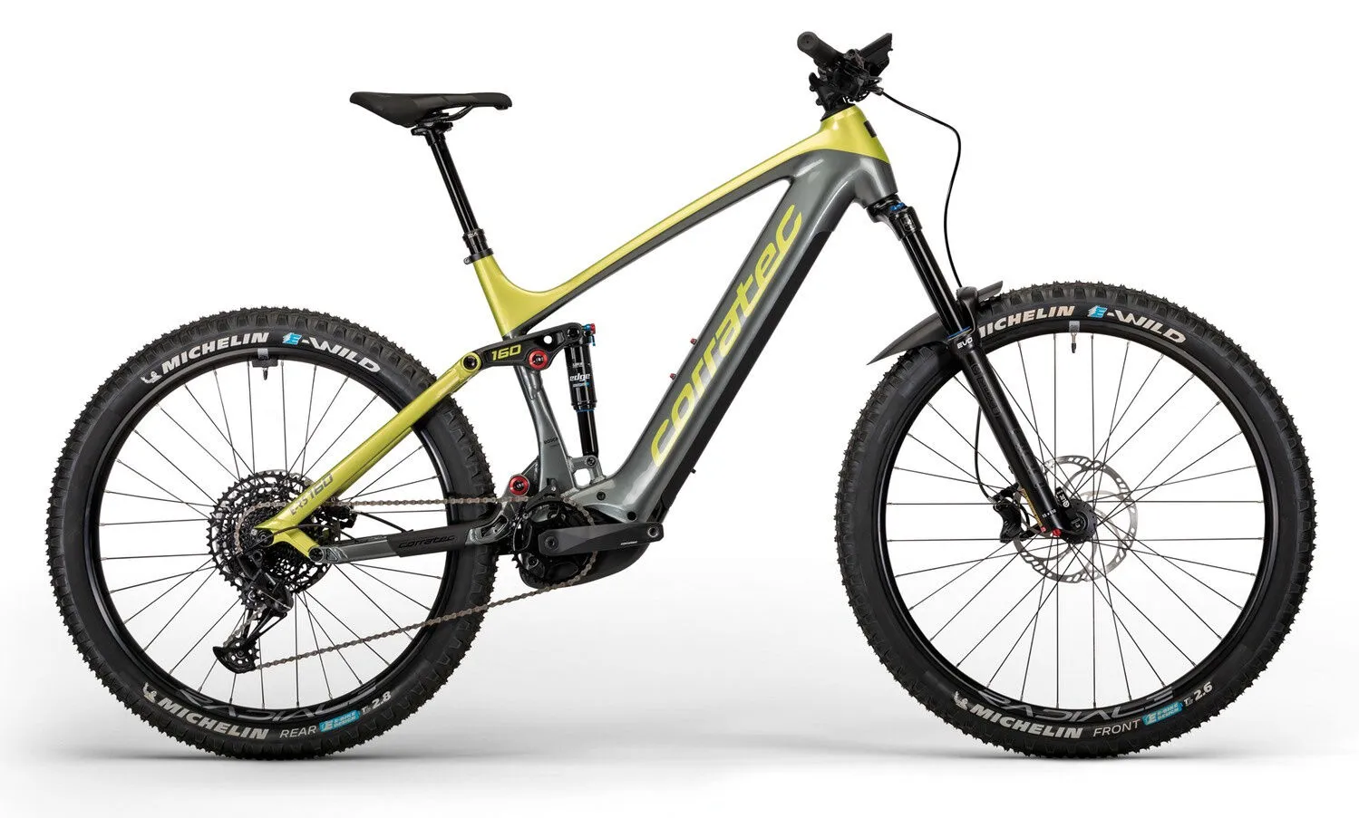Corratec E-Power RS 160 Elite -Grau/Grün 29"/27,5" 625 Wh Diamant, Silber, 52cm Corratec E-Power RS 160 Elite -Grau/Grün 29"/27,5" 625 Wh Diamant, Silber, 52cm