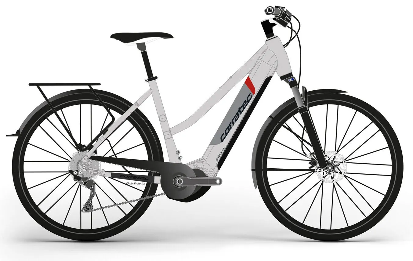 Corratec E-Power Sport 28 Trapez /Hellgrau 28" 750 Wh Trapez Corratec E-Power Sport 28 Trapez /Hellgrau 28" 750 Wh Trapez