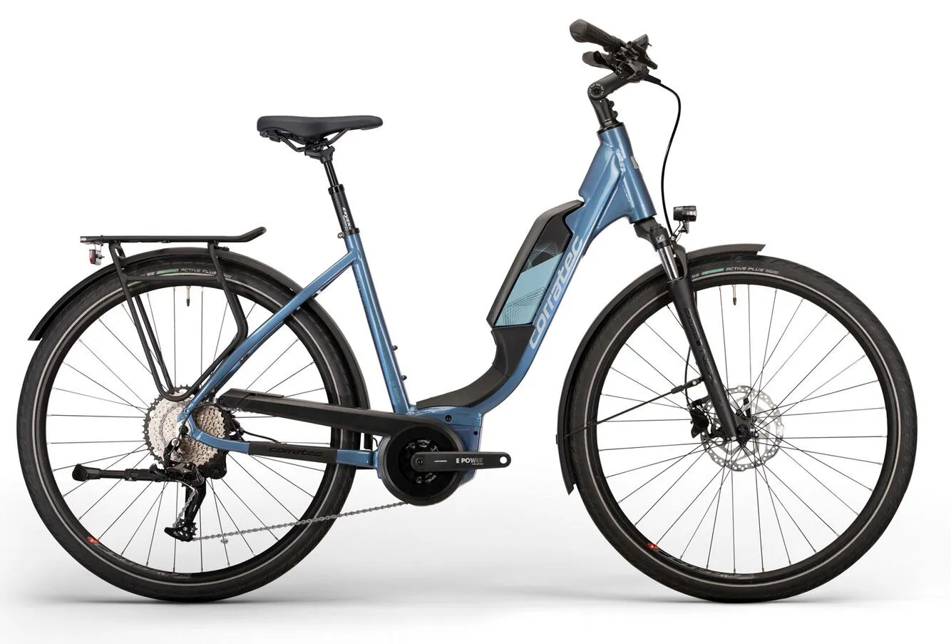 Corratec E-Power Urban 28 Fusion Tube AP5 12S Wave Dunkel/Hell 28" 500 W, Blau, 45cm Corratec E-Power Urban 28 Fusion Tube AP5 12S Wave Dunkel/Hell 28" 500 W, Blau, 45cm