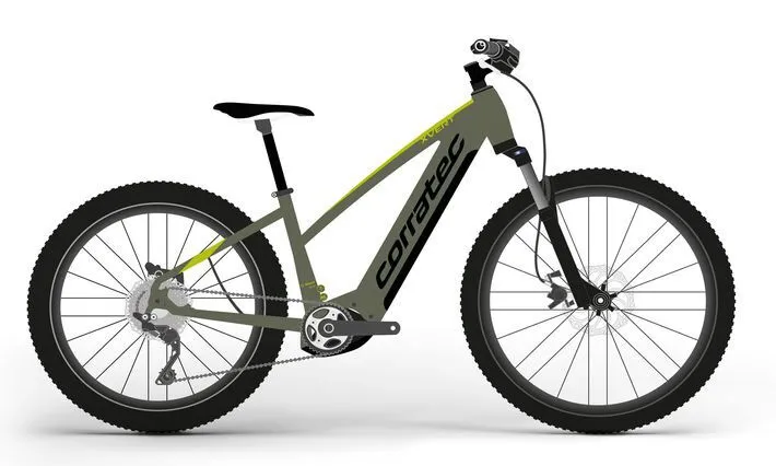 Corratec E-Power X Vert Elite Trapez Grau-Grün/Grün 29"/27,5" 625 Wh Trapez, Hersteller-grau-grün/grün, 44cm Corratec E-Power X Vert Elite Trapez Grau-Grün/Grün 29"/27,5" 625 Wh Trapez, Hersteller-grau-grün/grün, 44cm