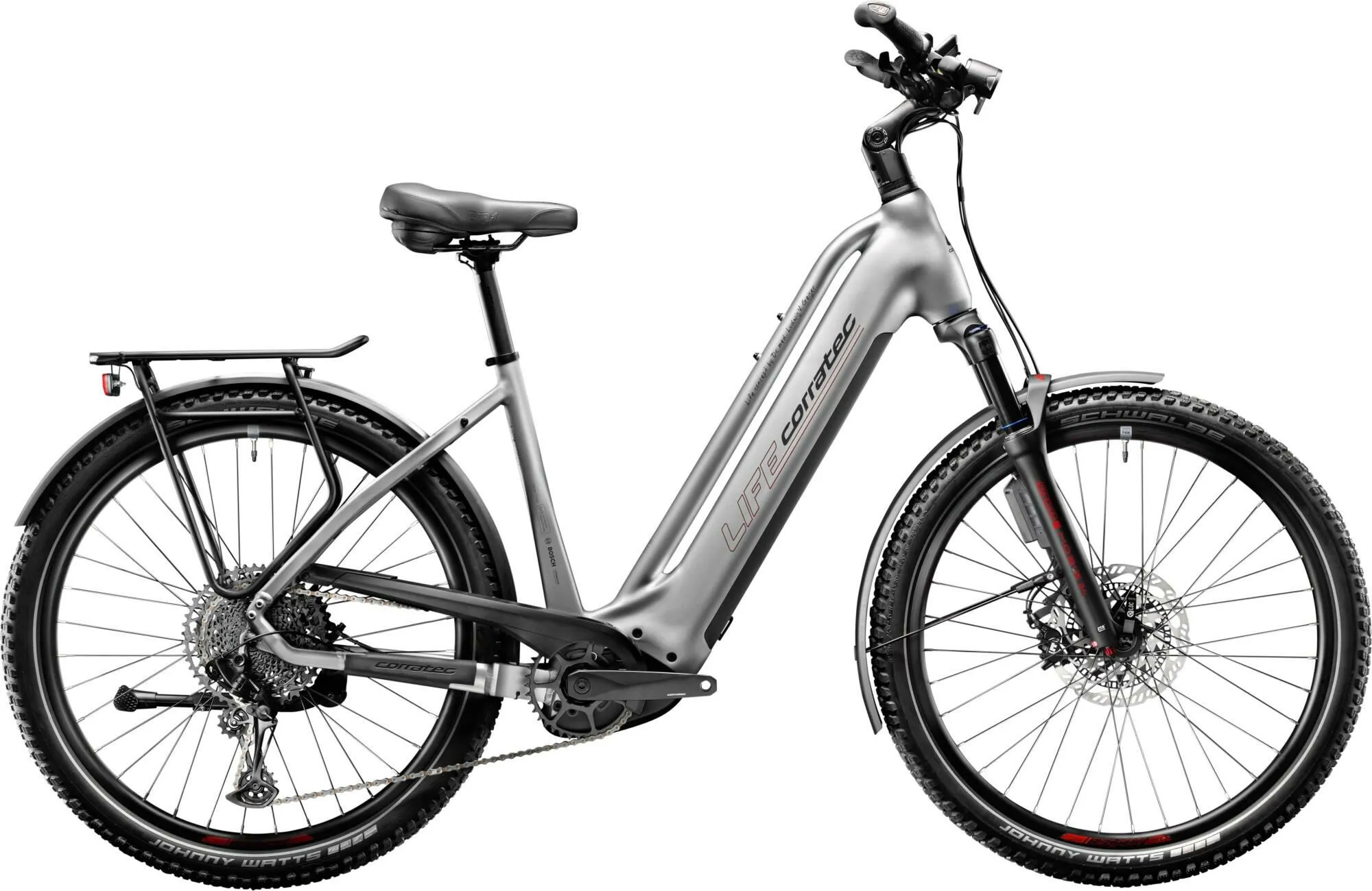 Corratec Life CX7 12S ABS Silver/Cool Grey/Red 27,5" 750 Wh Wave Corratec Life CX7 12S ABS Silver/Cool Grey/Red 27,5" 750 Wh Wave