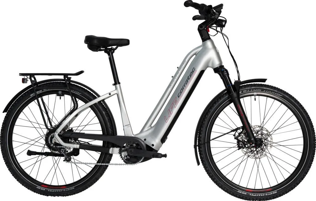 Corratec Life CX7 ABS Silver/Cool Grey/Red 27,5" 750 Wh Wave Corratec Life CX7 ABS Silver/Cool Grey/Red 27,5" 750 Wh Wave