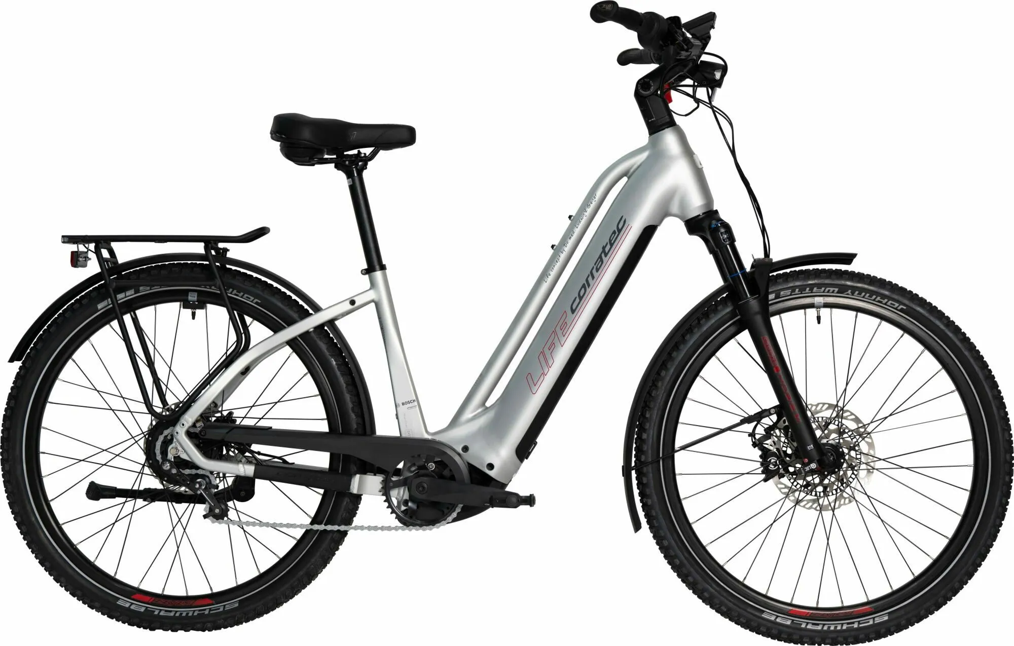 Corratec Life CX7 Silver/Cool Grey/Red 27,5" 750 Wh Wave Corratec Life CX7 Silver/Cool Grey/Red 27,5" 750 Wh Wave