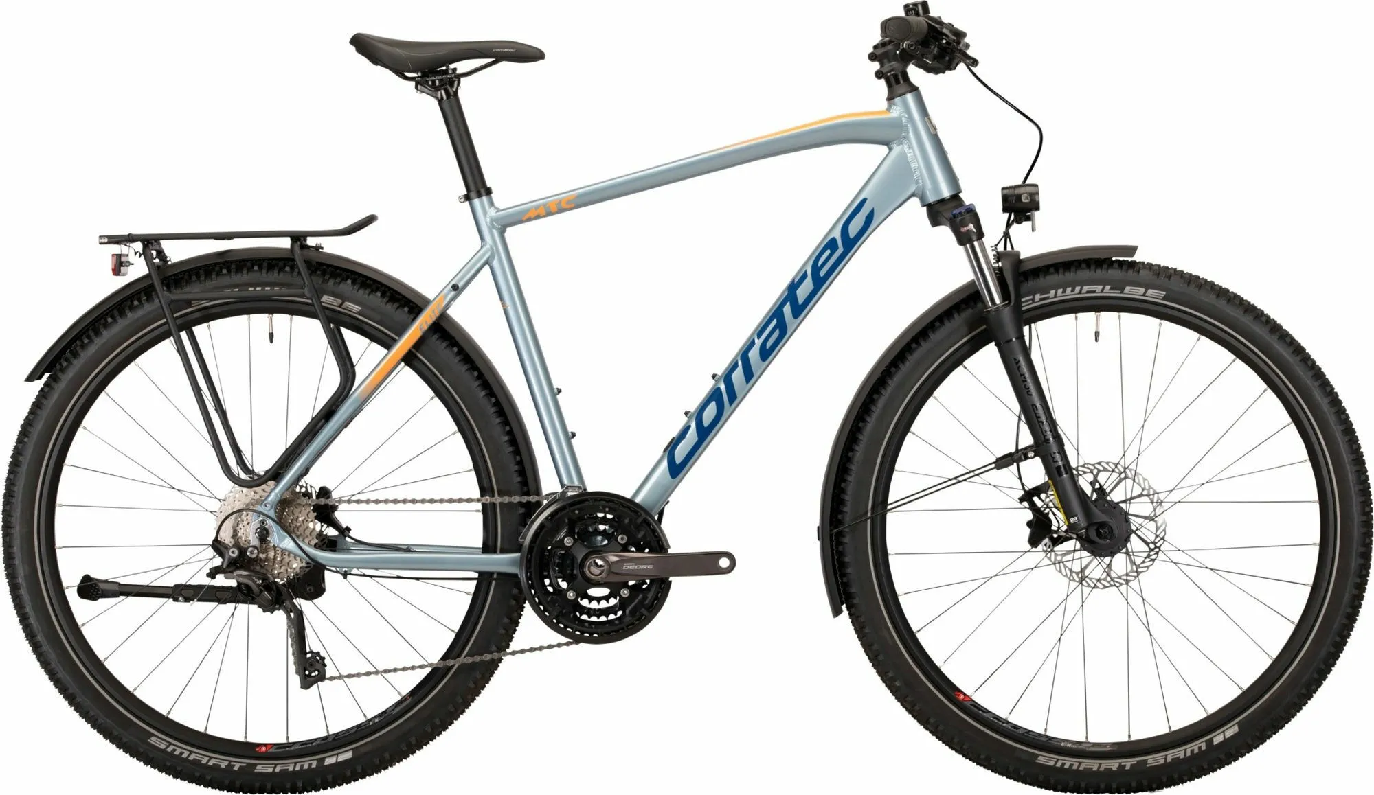 Corratec MTC Elite Gent Metallic Silver/Blue/Orange 2024 28" Diamant, Hellblau, 44cm Corratec MTC Elite Gent Metallic Silver/Blue/Orange 2024 28" Diamant, Hellblau, 44cm