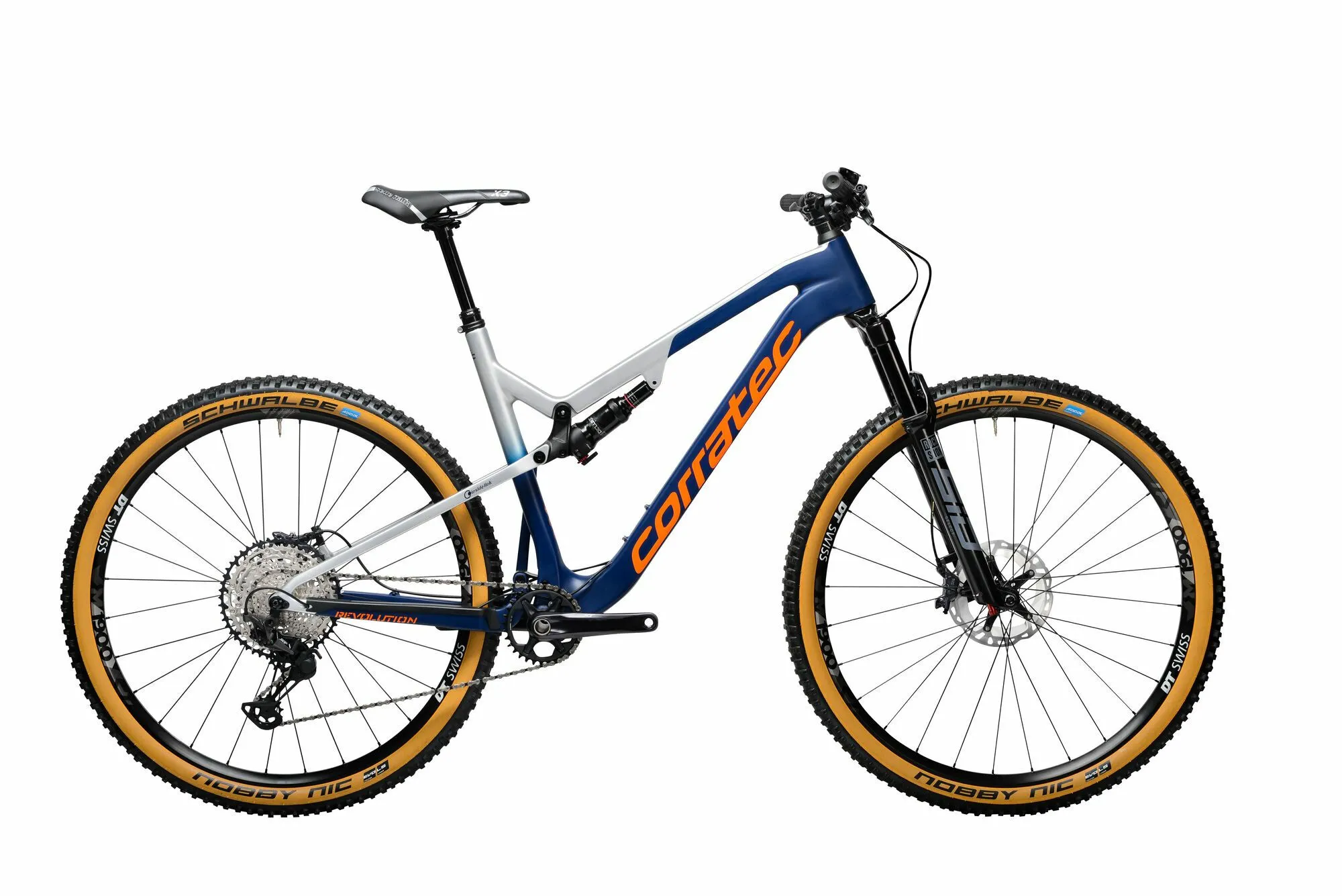 Corratec Revolution iLink Pro Dunkel Blau/Silber/Orange 29" Diamant, Hersteller-dunkel blau/silber/orange, 44cm Corratec Revolution iLink Pro Dunkel Blau/Silber/Orange 29" Diamant, Hersteller-dunkel blau/silber/orange, 44cm