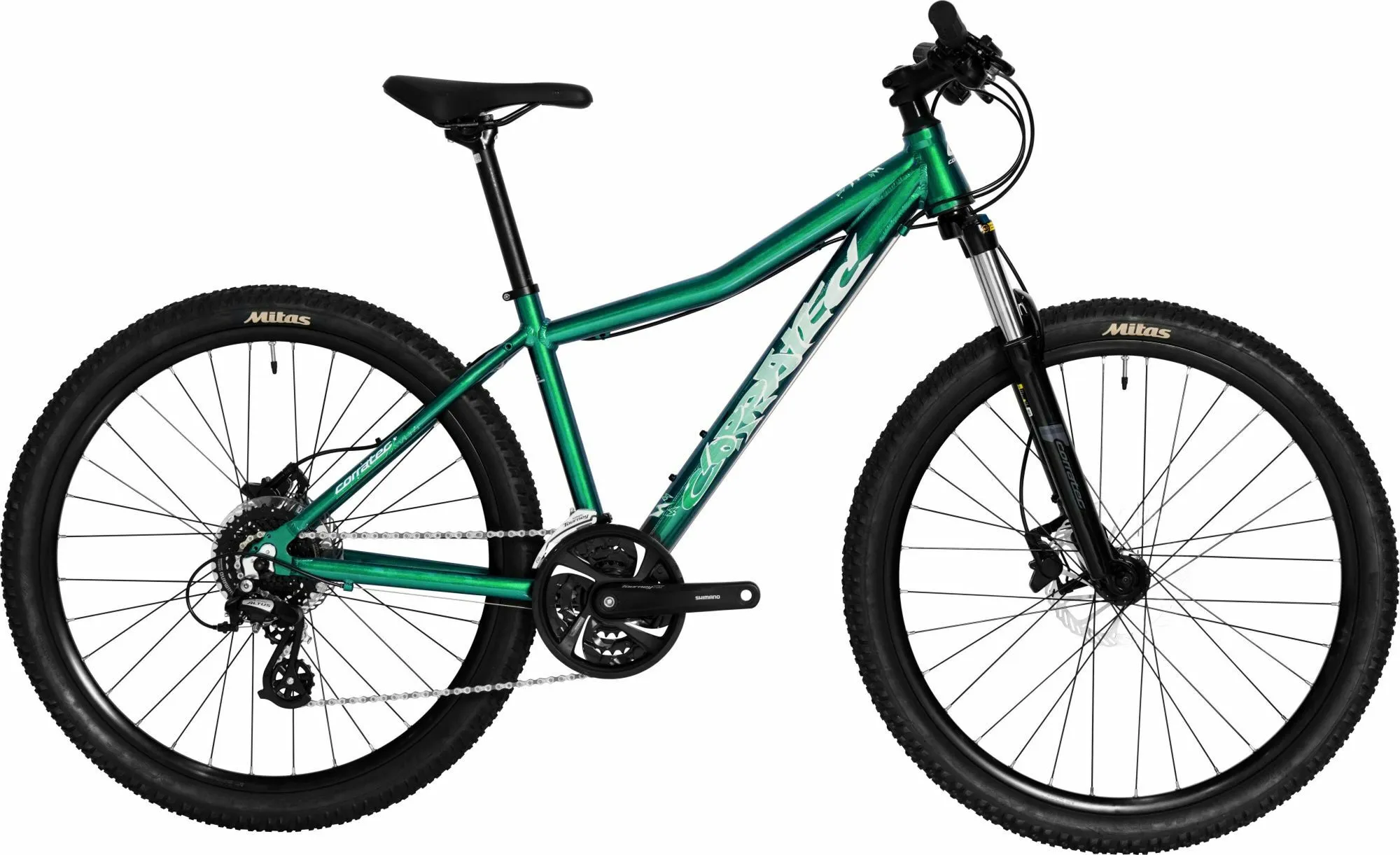 Corratec X Vert Rock Green/Cool Gray/White 26" Diamant, Hersteller-green/cool gray/white, 39cm Corratec X Vert Rock Green/Cool Gray/White 26" Diamant, Hersteller-green/cool gray/white, 39cm