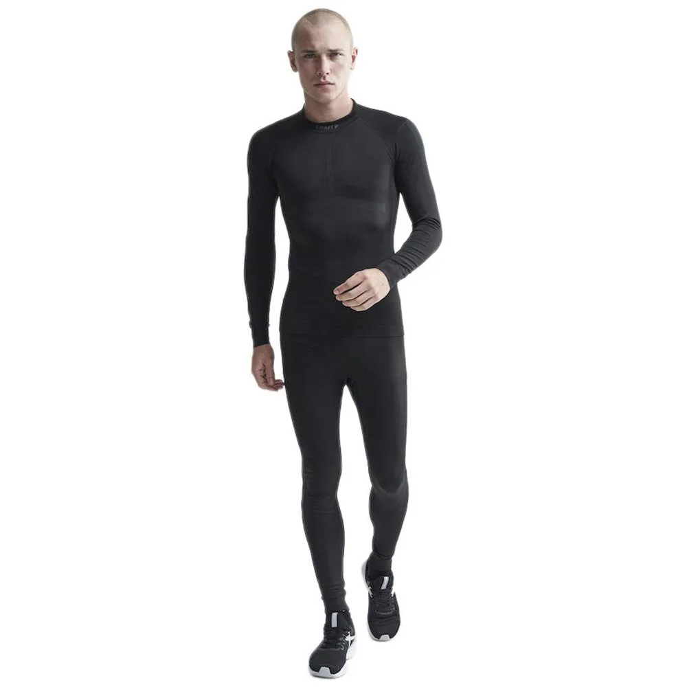 Craft Active Intensity Crew Langarm-baselayer, Black / asphalt Craft Active Intensity Crew Langarm-baselayer, Black / asphalt