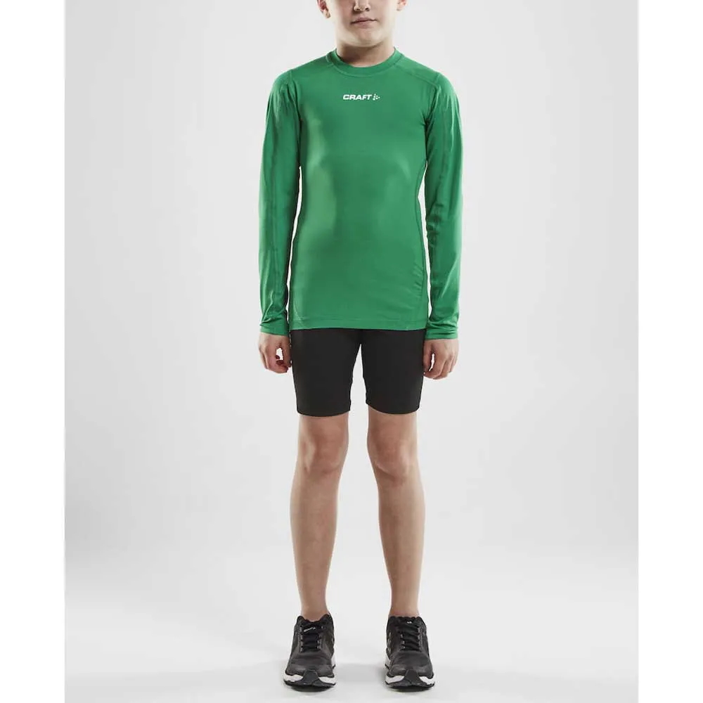 Craft Pro Control Compression Langarm-baselayer, Team green, 8-10Y Craft Pro Control Compression Langarm-baselayer, Team green, 8-10Y