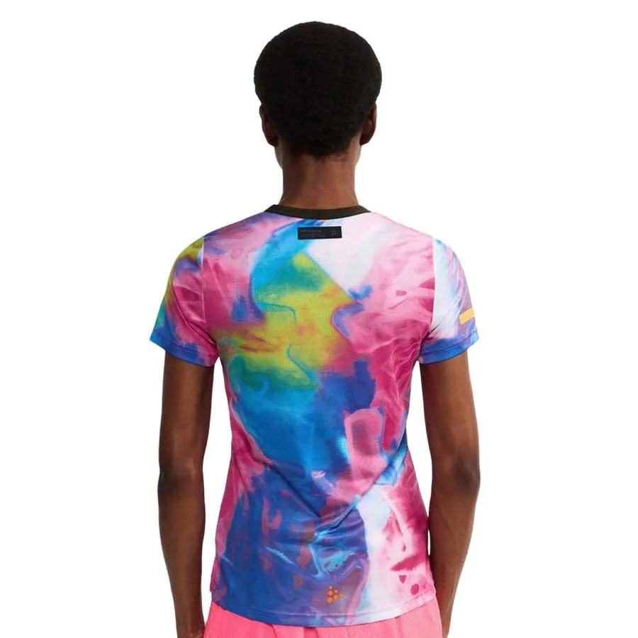 Craft Pro Hypervent Jaquard Kurzarm-t-shirt female, Fuchsia / multi Craft Pro Hypervent Jaquard Kurzarm-t-shirt female, Fuchsia / multi