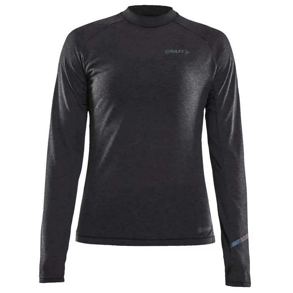 Craft Subz Wool Langarm-t-shirt, Black melange / monument Craft Subz Wool Langarm-t-shirt, Black melange / monument