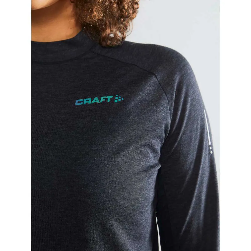 Craft Subz Wool Langarm-t-shirt, Black melange / monument Craft Subz Wool Langarm-t-shirt, Black melange / monument