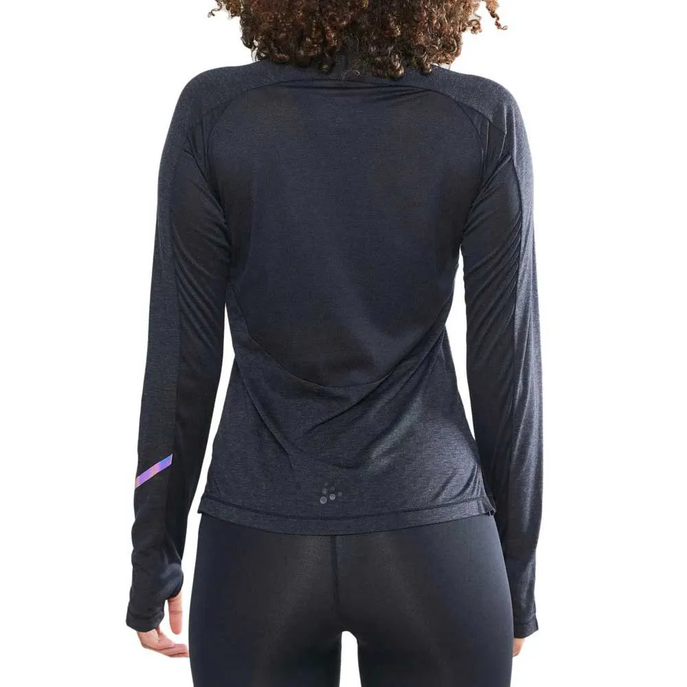 Craft Subz Wool Langarm-t-shirt, Black melange / monument Craft Subz Wool Langarm-t-shirt, Black melange / monument