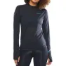 Craft Subz Wool Langarm-t-shirt, Black melange / monument
