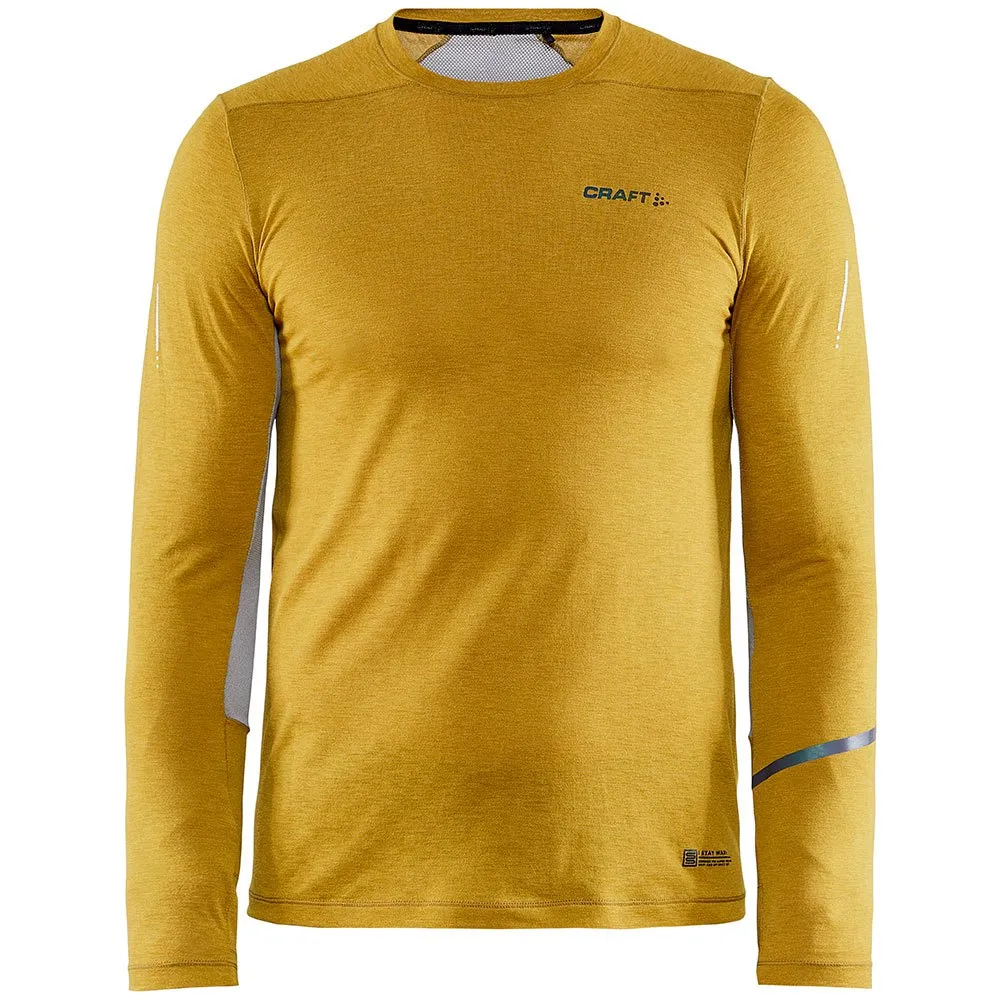 Craft Subz Wool Langarm-t-shirt male, Sencha melange Craft Subz Wool Langarm-t-shirt male, Sencha melange