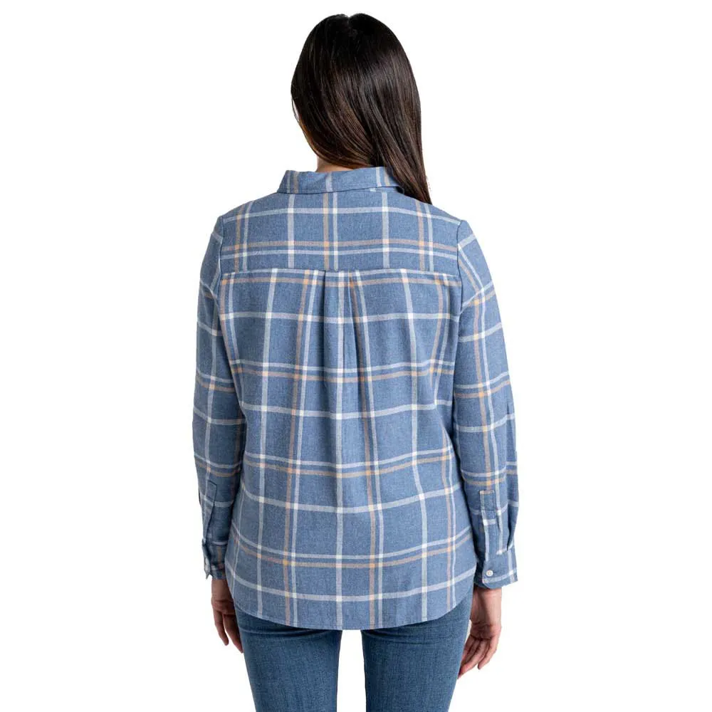 Craghoppers Emie Langarmhemd, Teak blue marl check