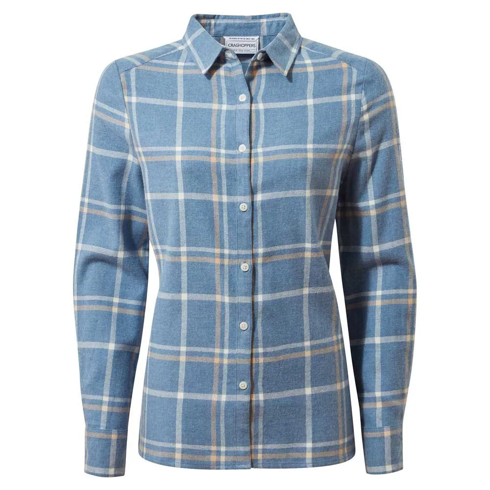 Craghoppers Emie Langarmhemd, Teak blue marl check