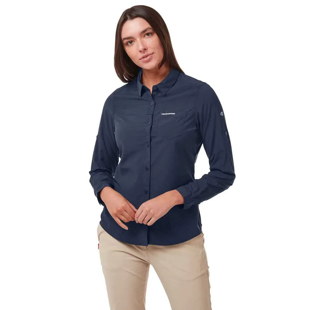 Craghoppers Nosilife Bardo Langarmhemd, Blue navy Craghoppers Nosilife Bardo Langarmhemd, Blue navy