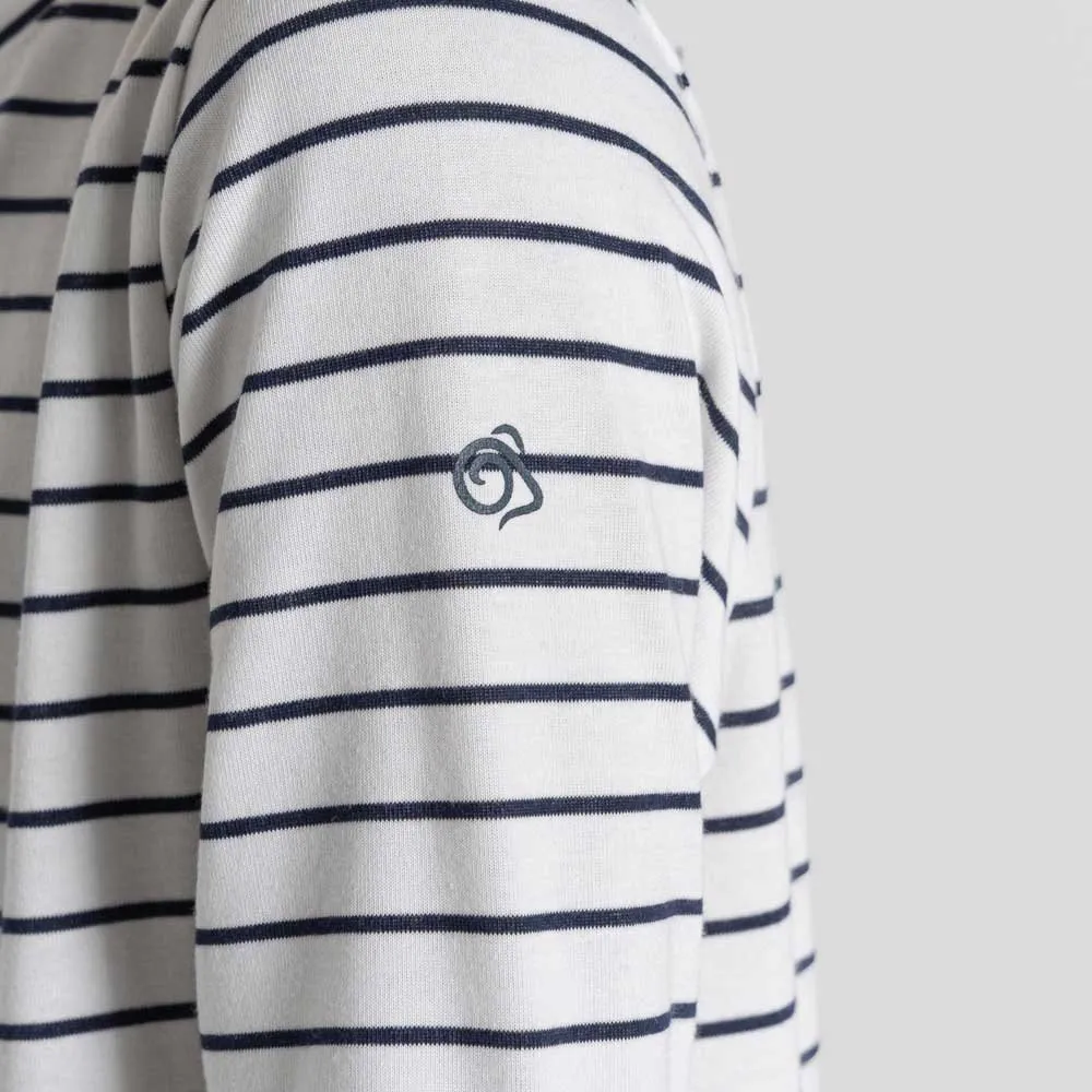 Craghoppers Nosilife Cruz Langarm-t-shirt Refurbished, Blue navy stripe, 9-10Y Craghoppers Nosilife Cruz Langarm-t-shirt Refurbished, Blue navy stripe, 9-10Y