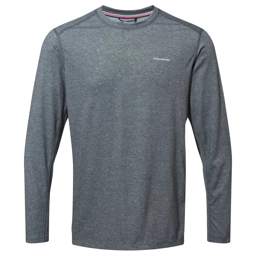 Craghoppers Nosilife Talen Langarm-t-shirt, Black pepper marl Craghoppers Nosilife Talen Langarm-t-shirt, Black pepper marl