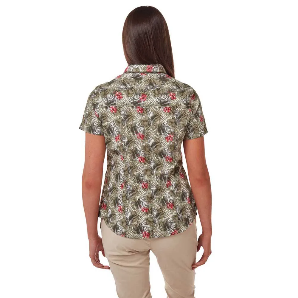 Craghoppers Nosilife Vanna Kurzarmhemd, Soft moss print Craghoppers Nosilife Vanna Kurzarmhemd, Soft moss print