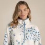 Craghoppers Rosemary Fleece Mit Halbem Reißverschluss, Sky print