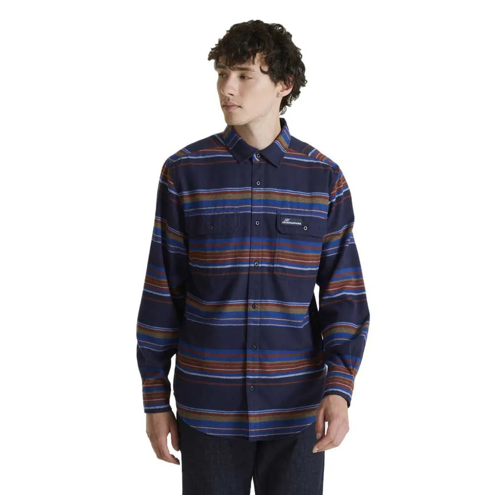 Craghoppers Ziggy Langarmhemd, Blue navy stripe