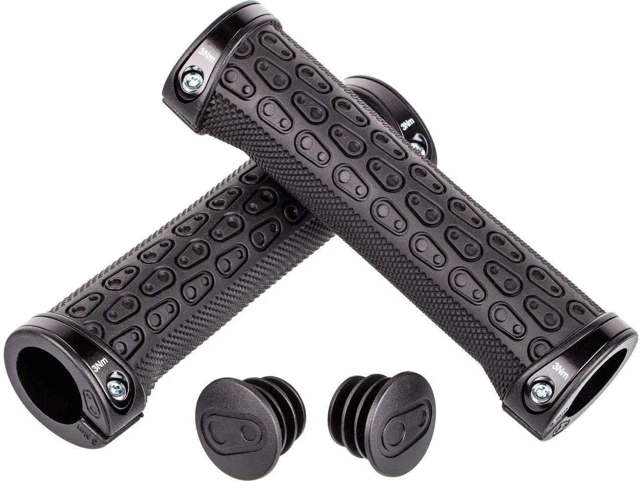 Crankbrothers Iodine Lock On Lenkergriffe, Black-black, 130mm Crankbrothers Iodine Lock On Lenkergriffe, Black-black, 130mm