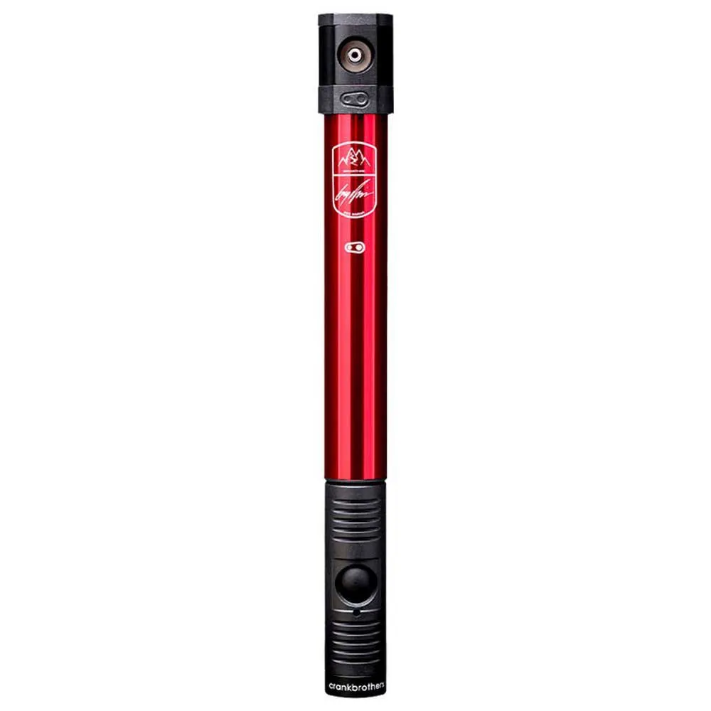 Crankbrothers Klic Hv Mont Sainte Anne Mini-pumpe, Black / red, 110psi Crankbrothers Klic Hv Mont Sainte Anne Mini-pumpe, Black / red, 110psi