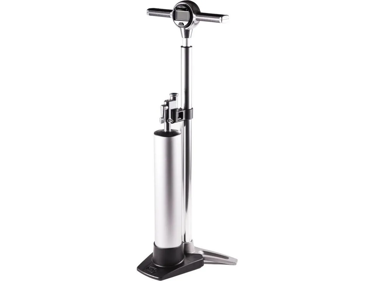 Crankbrothers Klic Standpumpe mit digitalem Manometer und Tubeless-Reservoir, Grau, one_size Crankbrothers Klic Standpumpe mit digitalem Manometer und Tubeless-Reservoir, Grau, one_size