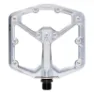 Crankbrothers Stamp 7 Large High Polish Pedale, Silver, One Size
