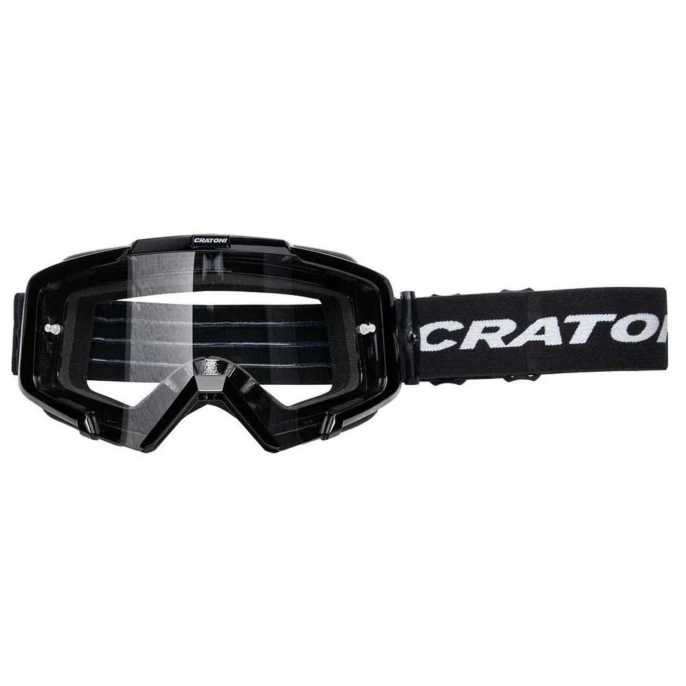 CRATONI C-dirttrack Brille, Glossy black, Clear/CAT0