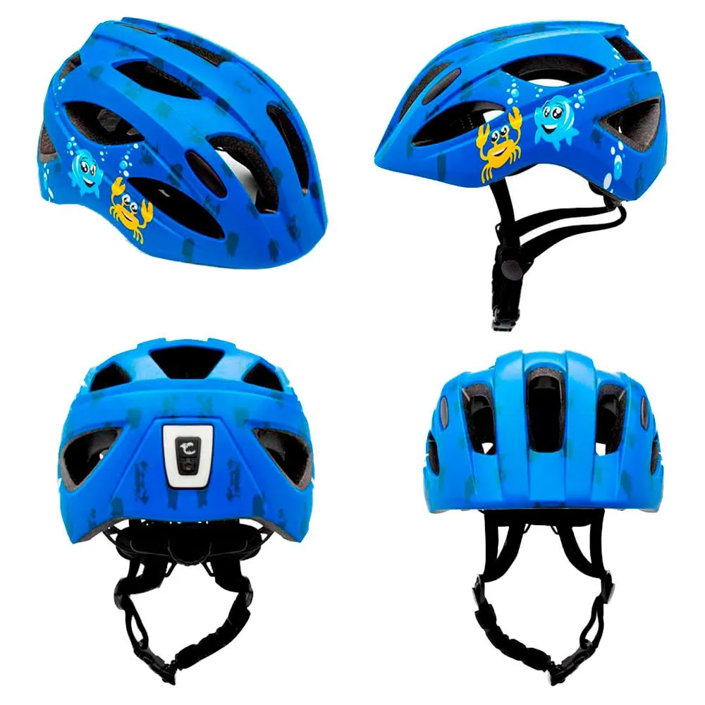 Crazy Safety Bike Blue Sea Cool Junior-helm, One size Crazy Safety Bike Blue Sea Cool Junior-helm, One size