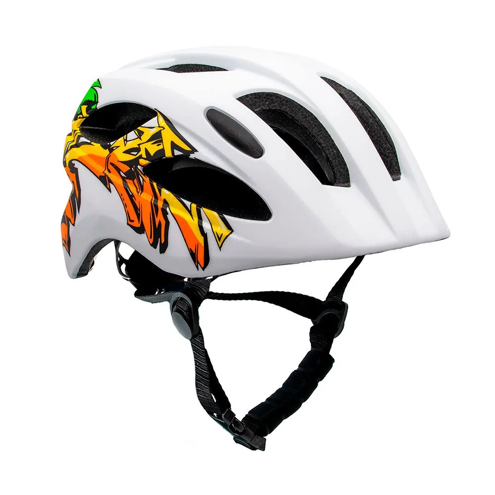 Crazy Safety Grafitti Helm, White / yellow Crazy Safety Grafitti Helm, White / yellow