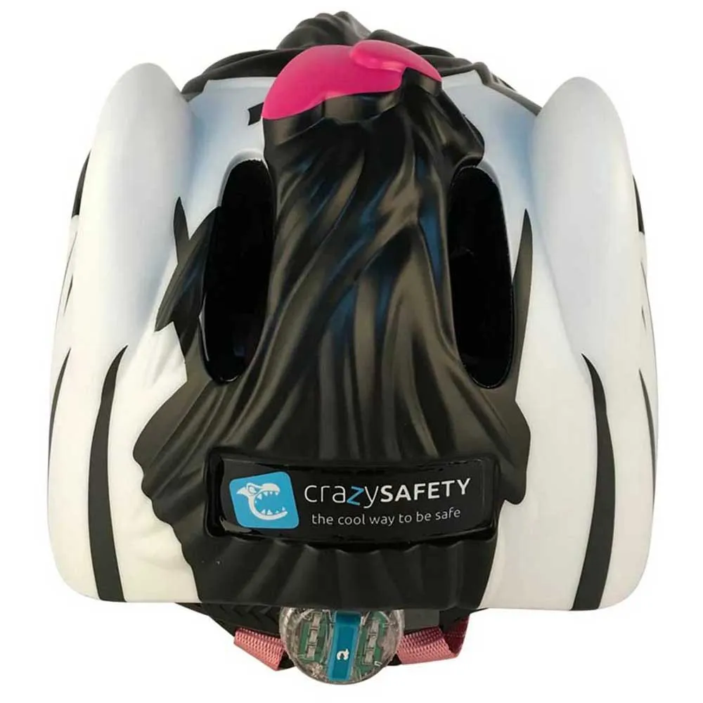 Crazy Safety Zebra Junior-helm, Black / white Crazy Safety Zebra Junior-helm, Black / white