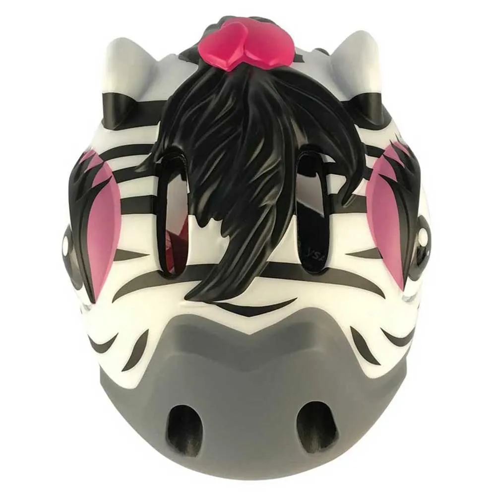 Crazy Safety Zebra Junior-helm, Black / white Crazy Safety Zebra Junior-helm, Black / white