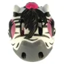 Crazy Safety Zebra Junior-helm, Black / white