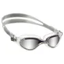 Cressi Flash Schwimmbrille Mit Spiegelglas, Clear / blue mirrored, One Size