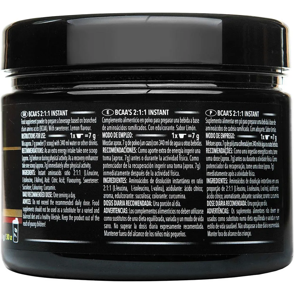 Crown Sport Nutrition Bcaas Instant Pulver Zitrone 210g, Black, One Size Crown Sport Nutrition Bcaas Instant Pulver Zitrone 210g, Black, One Size
