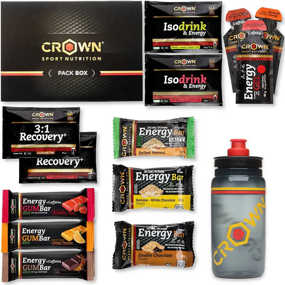 Crown Sport Nutrition Endurance Tester 3.0 Flaschenset 550ml, Black, One Size Crown Sport Nutrition Endurance Tester 3.0 Flaschenset 550ml, Black, One Size