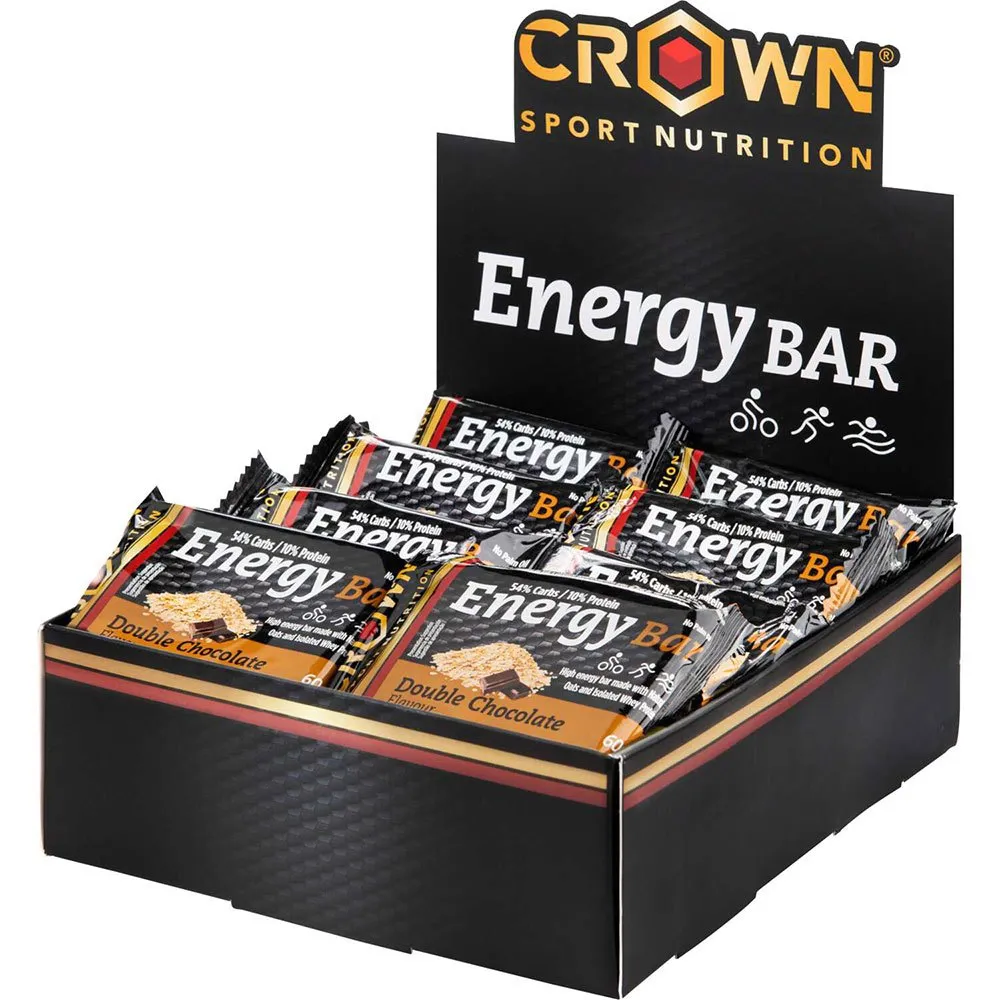 Crown Sport Nutrition Energie-riegel-box Doppelte Schokolade 60g 12 Einheiten, Black / brown, One Size Crown Sport Nutrition Energie-riegel-box Doppelte Schokolade 60g 12 Einheiten, Black / brown, One Size