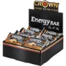 Crown Sport Nutrition Energie-riegel-box Doppelte Schokolade 60g 12 Einheiten, Black / brown, One Size