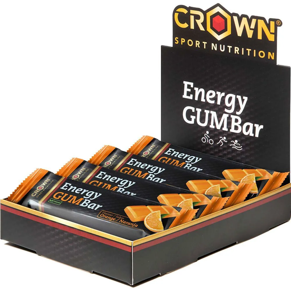 Crown Sport Nutrition Energie-riegel-box Orange 30g 12 Einheiten, Black / orange, One Size